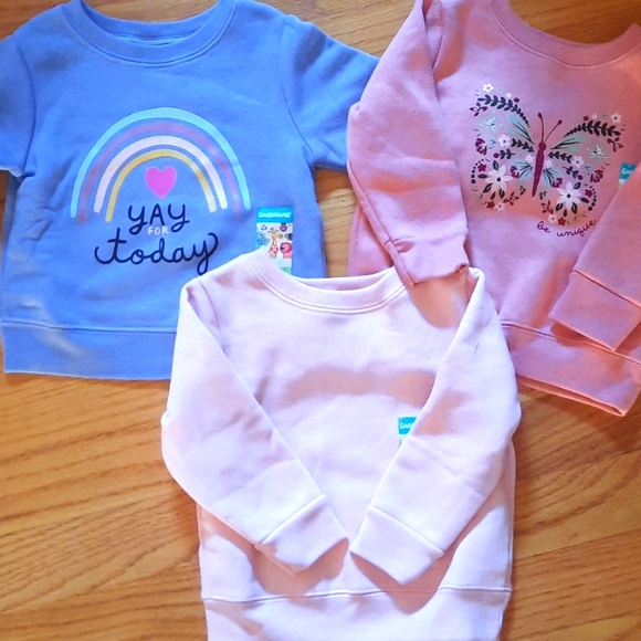 NEW 6-9M tops sweatshirts girl baby infant lot - Picture 1 of 4